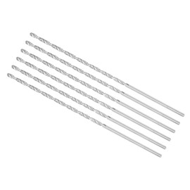 CoCud Extra Long Spiral Drill Bit 3 mm Drill Bit Diameter 160 mm Total Length High-Speed Steel Spiral Drill Bit (Application: for Copper Metal Wood Aluminium) Pack of 6