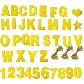 Custom Banner Kit - 121pcs Banner Letters with Numbers and Symbols, Gold Glitter DIY Letter Banner for Birthday, Wedding, Party Decoration