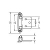 Liberty Hardware Set 2 Liberty Hardware H0103AC-BZR-O Self-Closing Overlay Cabinet