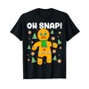 Gingerbread Man Oh Snap Christmas Cookie Costume Xmas Baking T-Shirt