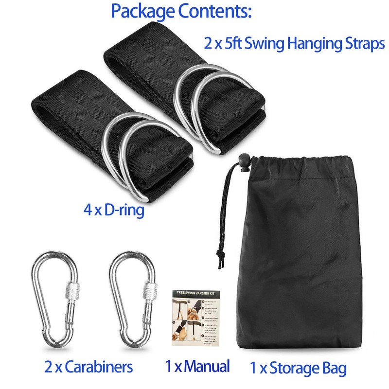 Tree Swing Hanging Kit, Tree Swing Straps, DIORES Hammock Straps