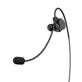 Maxquall Referee Headset Earphone with Mic Professional 1pc Newly Designed V6 V4 FBIM Football Soccer Coach Judger Arbitration Earhook Earpiece(1PC L Earpiece)