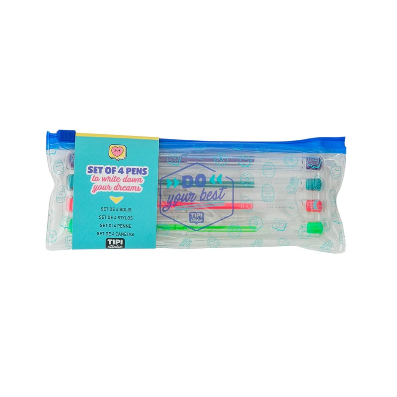 Set of 4 Coloured Pens - Do Your Best