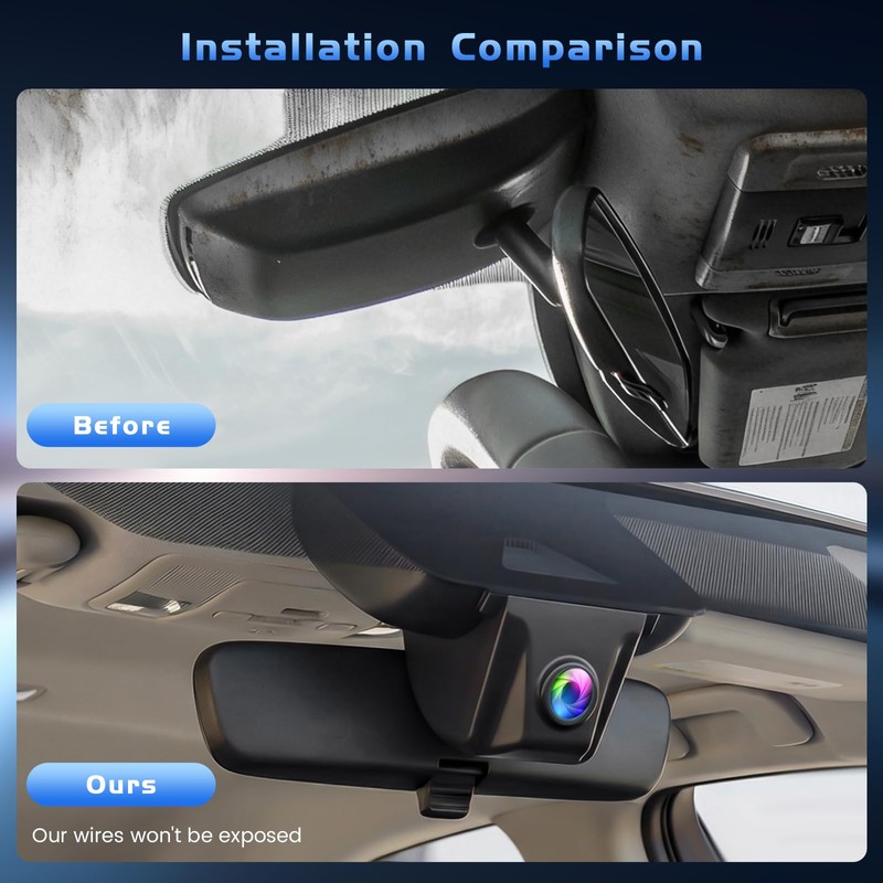 4K Dash Cam Custom fit for Toyota Camry & Camry