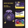 ANZOME DND Dice Bags with Pockets Drawstring Dice Bag Dice