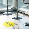 Pallet Jack Floor Decals Traffic Only Yellow Anti-Slip Round Shape