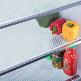 Bloss Refrigerator Liners for Shelves/Refrigerator Shelf Liners/Washable Fridge Liners/Roll Pack Shelf Liner Drawer Liner(Grid,18" x 78")