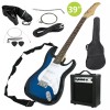 Segawe Full Size Blue Electric Guitar with Amp, Case and
