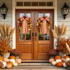 Fall Decor - Large Autumn Harvest Wreath Bow for Front