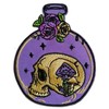 CHBROS Skeleton Skull Bottle Embroidered Patch Applique Iron/Sew on Patches
