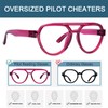 BLUELESS Pilot Reading Glasses for Women Metalless Screwless Spring Hinges