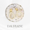 Dauplaise Gold Teardrop Earrings for Women, Lightweight Gold Dangle Earrings