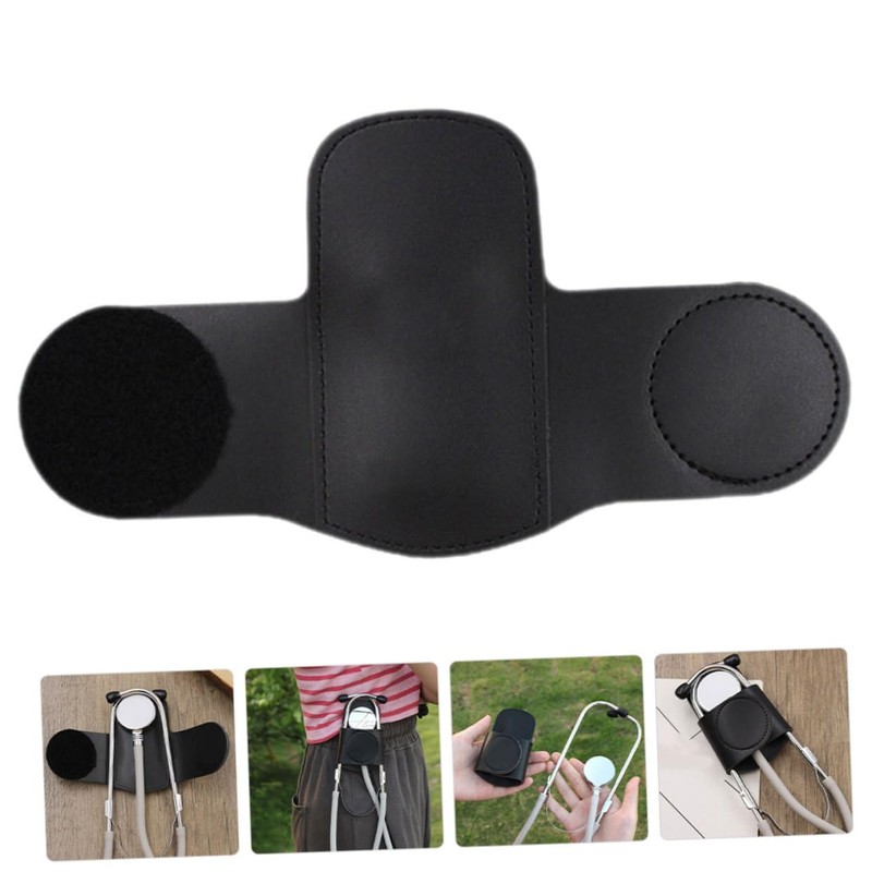 ULTECHNOVO 2pcs Stethoscope Holder for Doctor Nurse PU Tape Holder