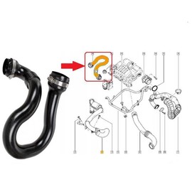 Turbo Intercooler Hose Pipe Fits RENAULT TRAFIC Fits OPEL VIVARO 2.0 DCI 90HP 8200760918