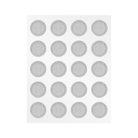 20-Pack CCZ SN20 Silver Screen Earbud Filters - Mesh Replacement for in-Ear Headphones, Anti-Dust and Sweat-Resistant Earphone Accessories,CCZ in-Ear Earphone Protective Filt (Silver, 4MM)
