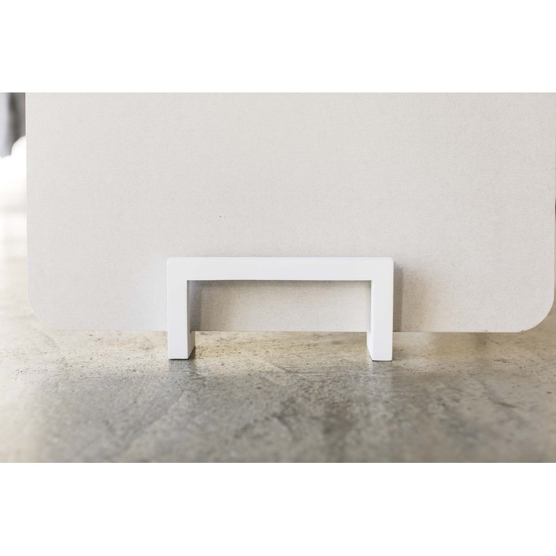 Yamazaki Industries Compact Diatomaceous Earth Bath Mat Stand Tower White