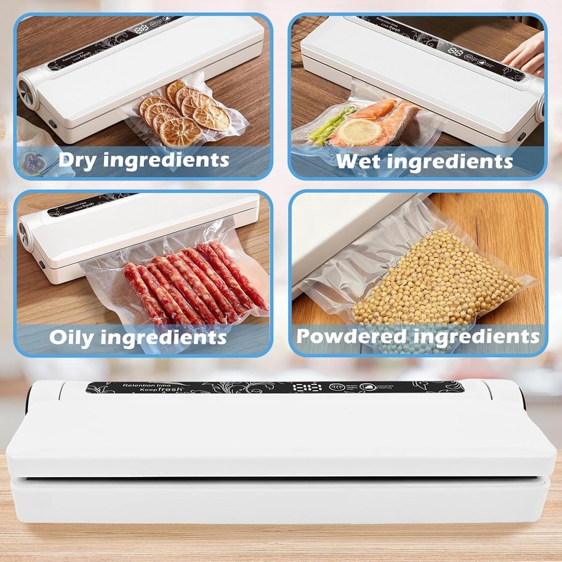 Selladora al Vacio Profesional EMAGIE para Alimentos con Pantalla LED