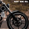 PEVRUAY Guardian Bell Motorcycle Bell, Bicycle Bell, Stainless Steel Motorcycle