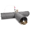 Ownpets Cat Tunnel, 3 Way Cat Tunnel with Play Ball,