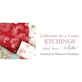 Moda COLLECTIONS ETCHINGS 44330 11 Cloud Ivory FLORAL 3 SISTERS Quilt Fabric - By the Half-Yard