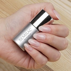 Semilac Base for Nail Polish | 11 ml | Strengthening UV LED Base Coat Soak Off Gel for Nail Protection | Perfect for Home and Professional Manicure and Pedicure