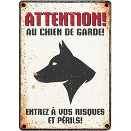 watch board dog Au Chien De Garde 21 x 14 cm (FR)