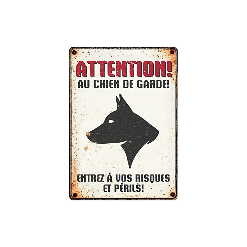 watch board dog Au Chien De Garde 21 x 14