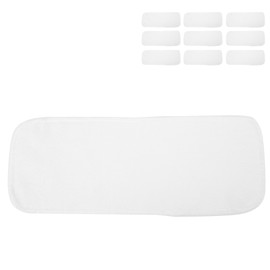 10Pcs Washable Baby Diapers Reusable Quick Absorbent 2‑Layer Superfine Fiber SuppliesWhite