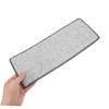FOMIYES 12x33cm Microfiber Mop Pads Replacement Set 4pcs Grey Flat