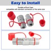 SINOCMP Flat Face Hydraulic Quick Connect Couplers/Couplings with Dust Caps