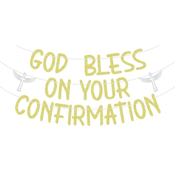 God Bless On Your Confirmation Banner, Blessing Confirmation, First Communion,