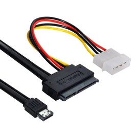 CY 50cm eSATAp Power ESATA Combo to SATA 22pin & IDE 4pin 5V 12V for 3.5" 2.5" Hard Disk Data Cable