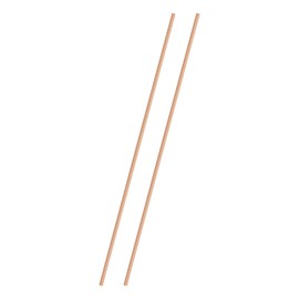 M METERXITY 2-Pack Copper Round Rod 4mm Dia. 11.81 Inch Length T2 Stock Solid Rod Lathe Bar for Metal Crafts DIY/Gardening/Industry/Decoration Pure Copper Tube