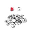 20 Set Cover Buttons Set, Cloth Bag, Round Button Base,