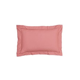 Sleepdown Pillow cases 100% Pure Cotton Pack of Two Oxford Luxury Soft Cosy Pillow Cover Set - Dark Rose - 48 x 74 + 5cm