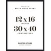 Poster Store 12x16 Black Wood Picture Frame