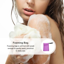 FOMIYES Wash Bag Soap Shampoo Bar Pouch Shampoo Bar Bag Purple Nylon Toiletry Bags