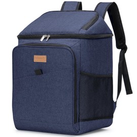 Lifewit 26L, 34 Cans, Insulated Cooler Bag, Large Cooling Backpack, Leak-proof Portable Lunch Bag, Soft Cool Box for Outdoor, Picnic, Beach, BBQ, Camping, Travel, Family, Dark Blue