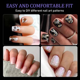 600pcs Nail Tips for Gel Extensions, Acrylic Nails for DIY Nail Art, Ideal for Home Manicures, Nail Enthusiasts and Technician