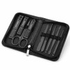 Manmin 365 Nail Clippers Toenail Clippers 9 Piece Set, 1 Piece, Black / 만민365 손톱깎이 발톱깎이 9종 세트, 1개, 블랙