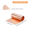 uxcell Copper Sheet Roll 3500mm x 100mm x 0.06mm, 99.9%