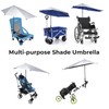 Prospo Adjustable Beach Umbrella with Universal Clamp, Portable UPF 50+