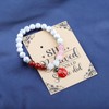 PLITI Ladybug Bracelet - Red, Beaded, Heart Shape - She
