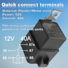 GHmarine 882751A2 Power Trim Relay for Mercury Outboard and Johnson Evinrude Engines AZ973-1C-12DC4 882751A1 18-5849