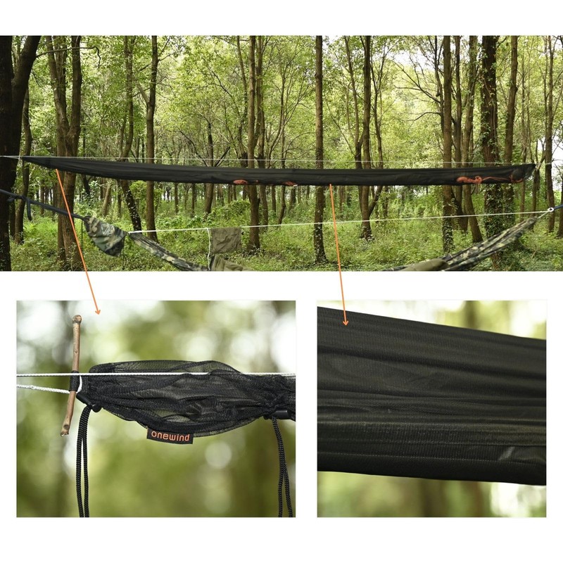 Onewind Hammock Tarp Sleeve 12ft, Polyester Mesh Sleeve Camping Tent