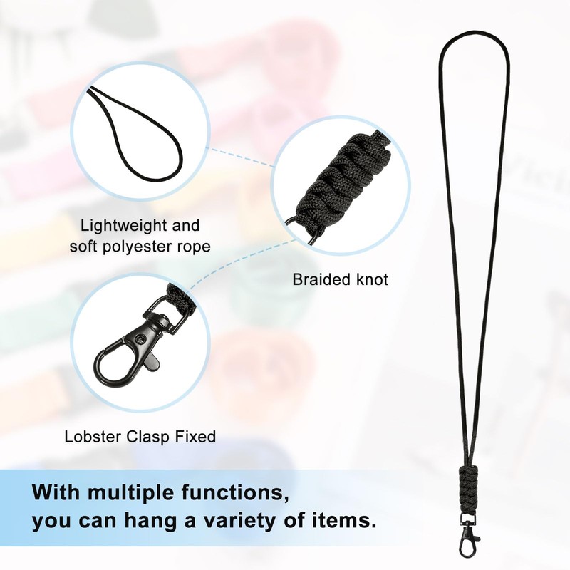 M METERXITY Neck Lanyard for ID Badge, Adjustable Keychain Long