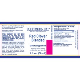 Pure Herbs: Red Clover Blended - 1 oz.