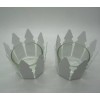 IKEA Set of 2 Ikea Candle Holders White and Clear