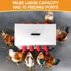 95 lb Chicken Feeder with 10 No-Waste Ports – Extra-Large