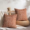 AELS Boho Decorative Textured Throw Pillow Covers 18x18, Organic Modern